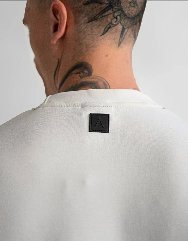 Luxurious Off-White Fade Essential Men's Sweatshirt - Soft Cotton Blend Comfort