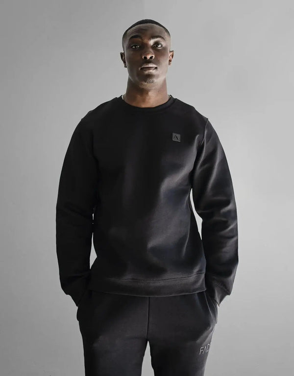 Fade Iconic Black Sweatshirt: Premium Cotton Blend, Ultimate Comfort, Modern Everyday Style