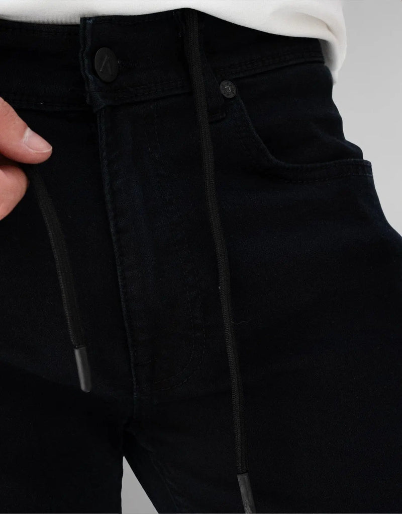 Fade Iconic Men's Slim Fit Carbon Charcoal Stretch Denim Jeans