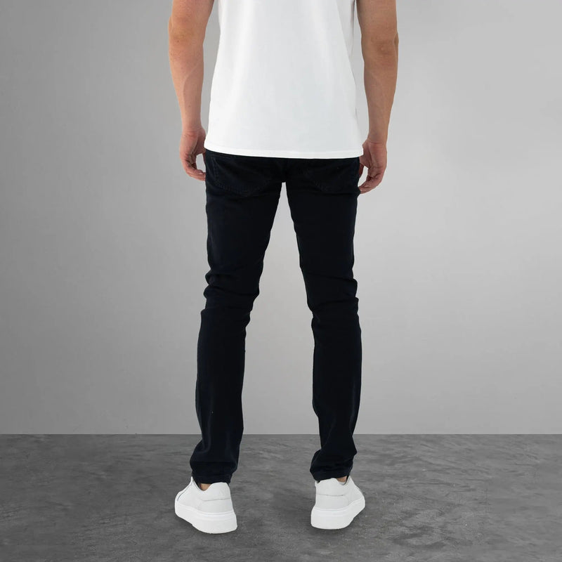 Fade Iconic Dusk Blue Slim Fit Jeans: Premium Stretch Denim Comfort