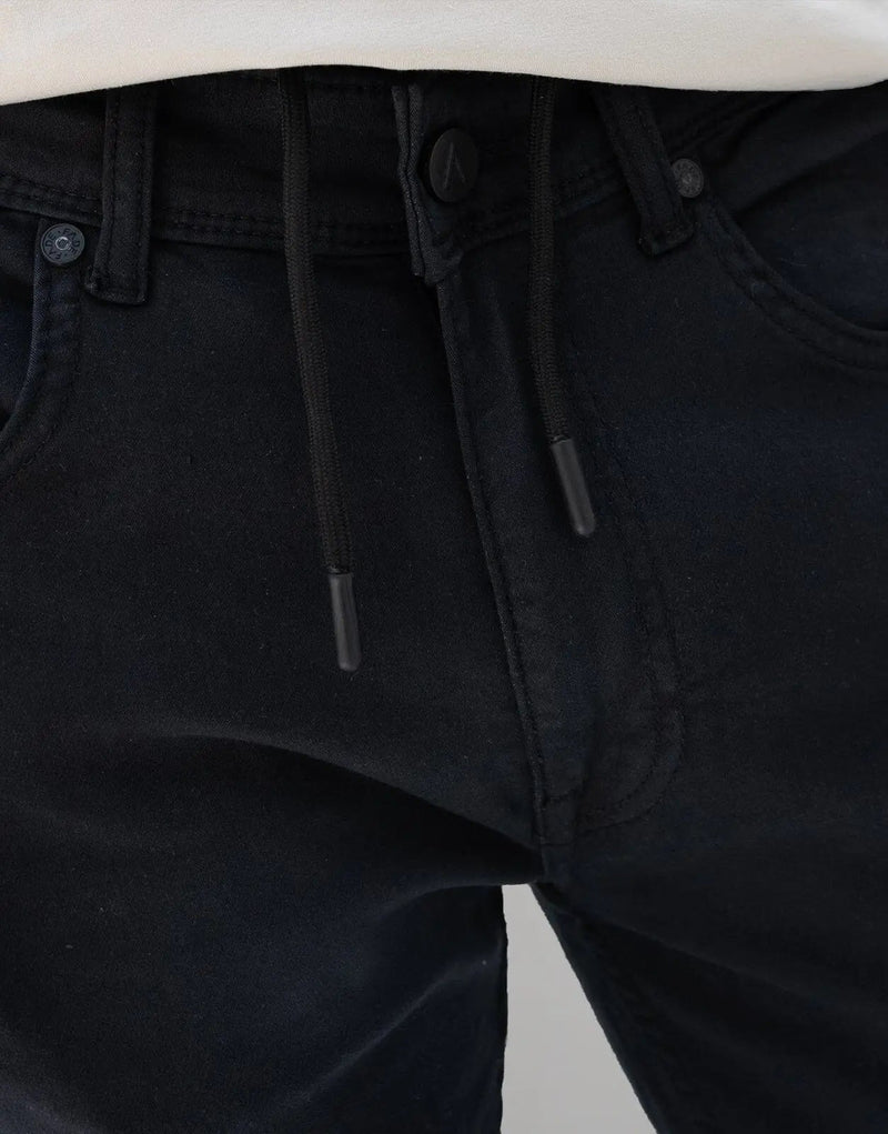 Fade Iconic Graphite Black Jeans: Men's Slim Fit Super Stretch Denim