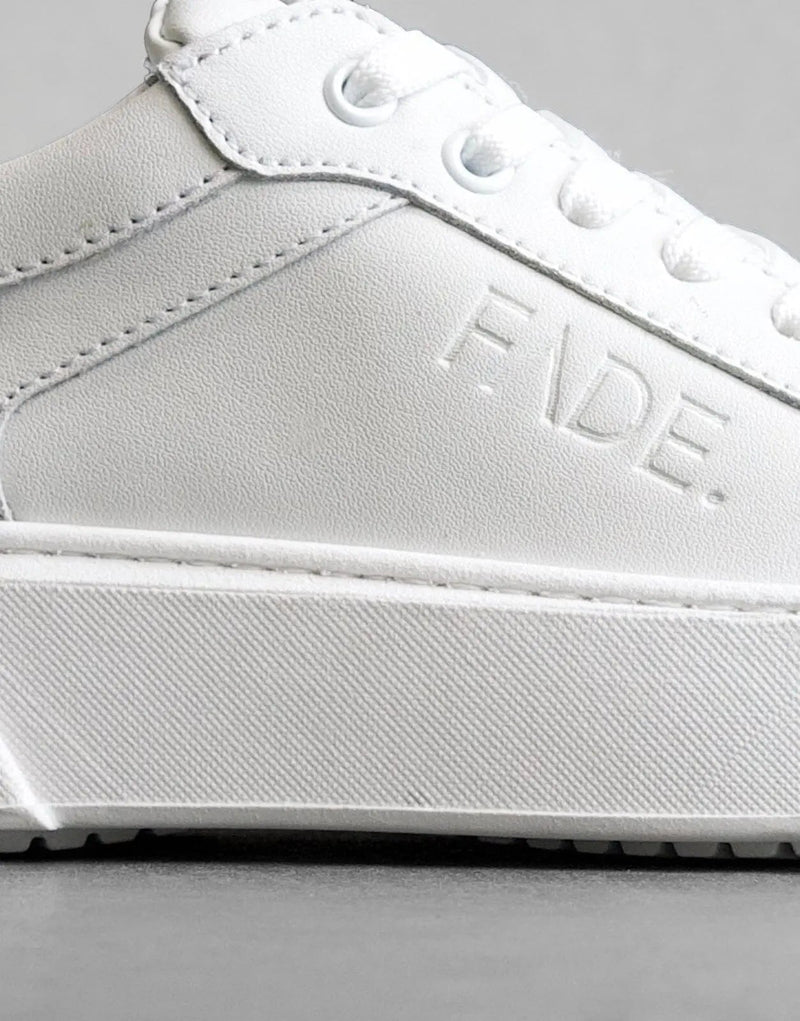 Premium White Leather Sneakers for Men - Handmade, Comfortable, Durable, Stylish