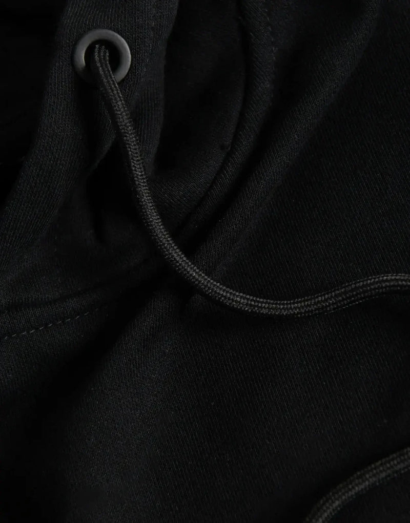 Fade Signature Hooded Sweatshirt for Men, Premium Black Cotton Blend, Slim Fit