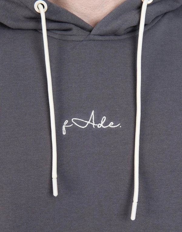 Premium Fade Signature Grey Hooded Sweatshirt for Casual Everyday Comfort