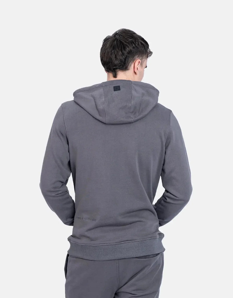 Premium Fade Signature Grey Hooded Sweatshirt for Casual Everyday Comfort