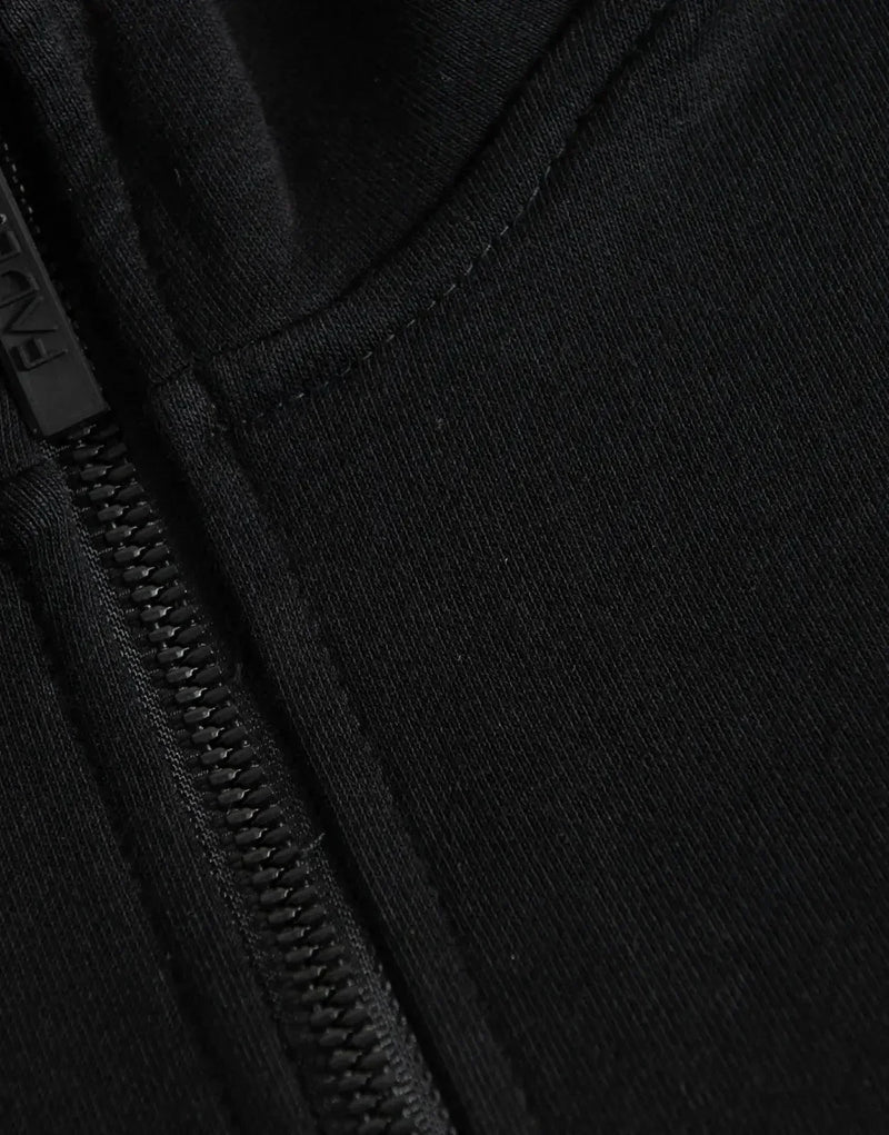 Fade Signature Quarter-Zip Sweatshirt: Supreme Comfort, Slim Fit, Premium Cotton Blend in Black