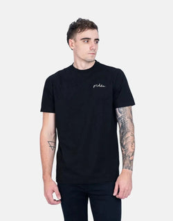 Premium Soft Black Slim Fit T-Shirt with Signature Embroidered Logo