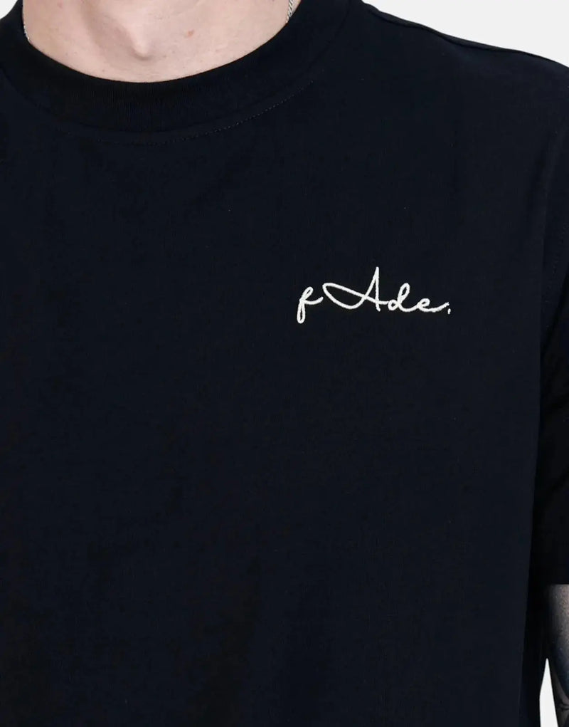 Premium Soft Black Slim Fit T-Shirt with Signature Embroidered Logo