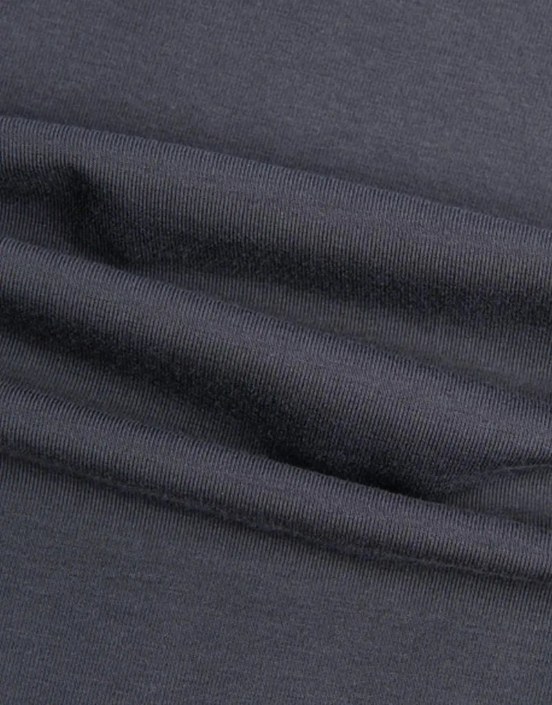 Men's Premium Slim Fit Grey T-Shirt: Signature Comfort, Modern Style, Embroidered Detail