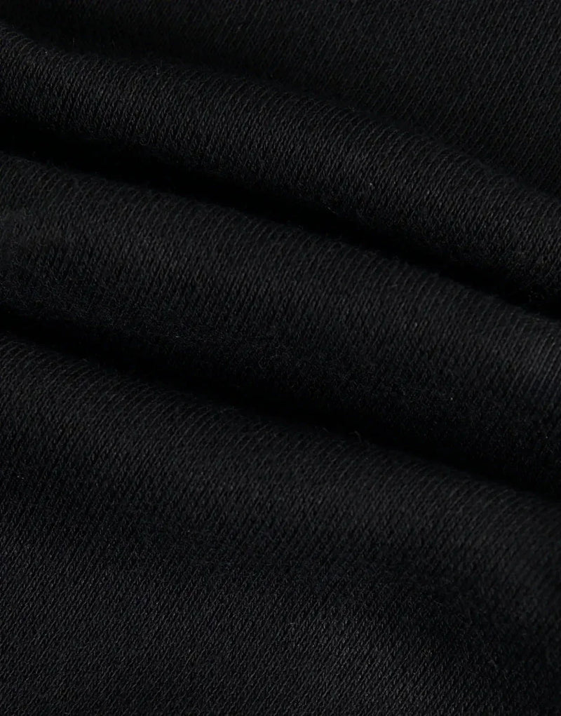 Fade Signature Black Sweatpants: Premium Slim Fit, Cotton Blend, Secure Zip Pockets, Tapered
