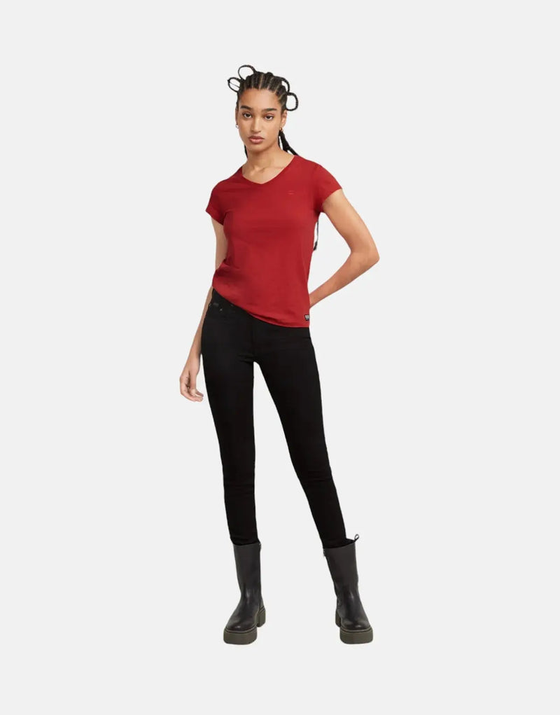 G-Star RAW 3301 Women's High-Waist Pitch Black Skinny Jeans with Excellent Stretch