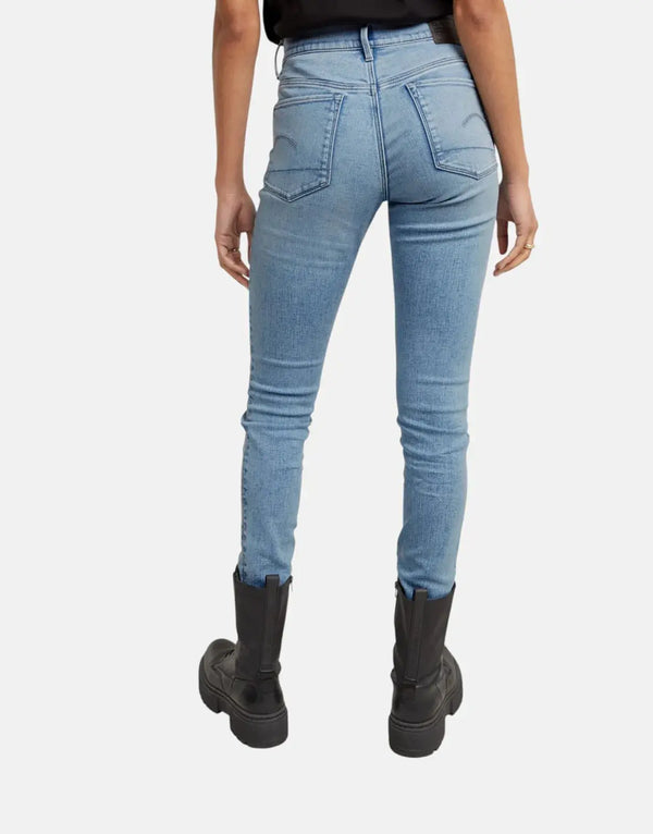 G-Star RAW 3301 Skinny Fit Jeans: Light Aged, Mid Waist, Ultimate Stretch Denim