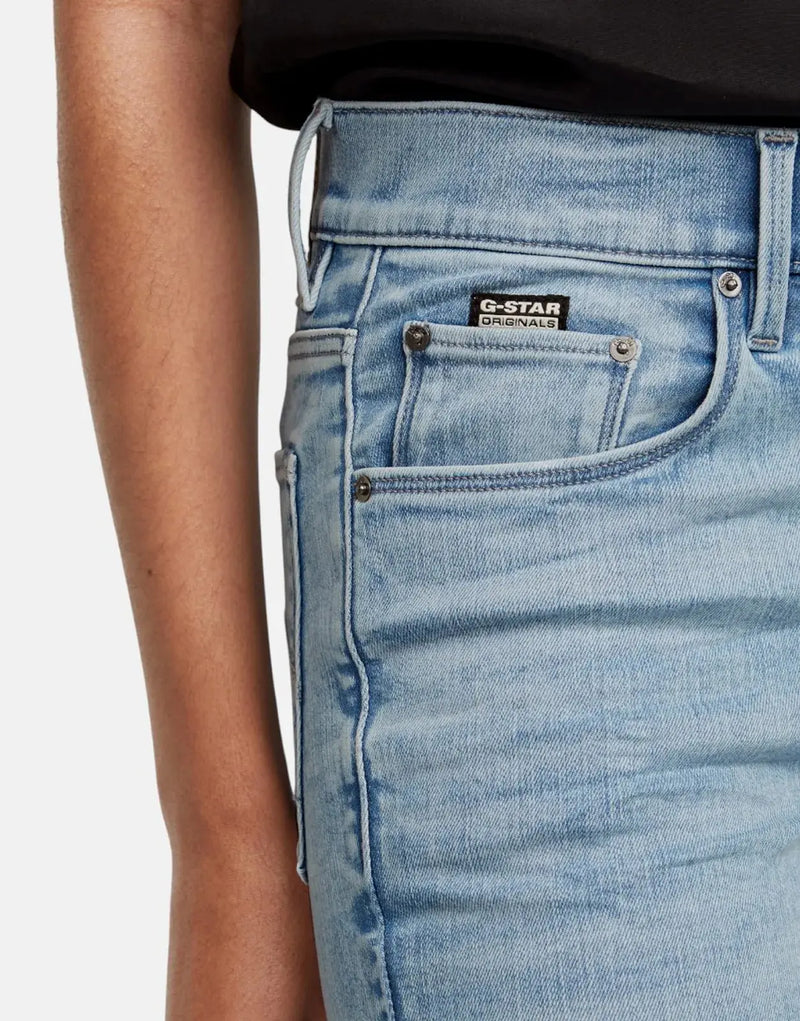 G-Star RAW 3301 Skinny Fit Jeans: Light Aged, Mid Waist, Ultimate Stretch Denim