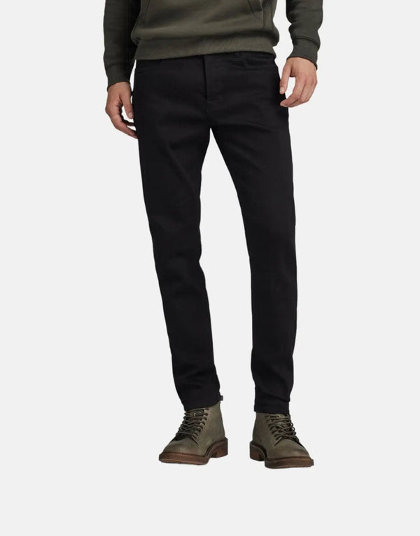 G-Star RAW 3301 Slim Pitch Black Jeans for Men – Durable Stretch Denim