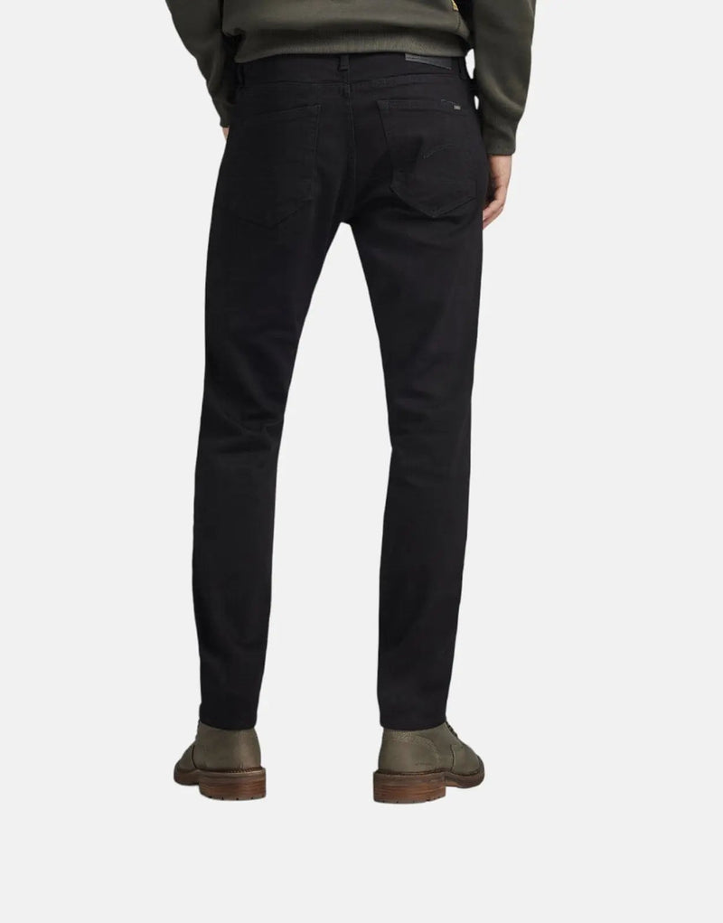 G-Star RAW 3301 Slim Pitch Black Jeans for Men – Durable Stretch Denim