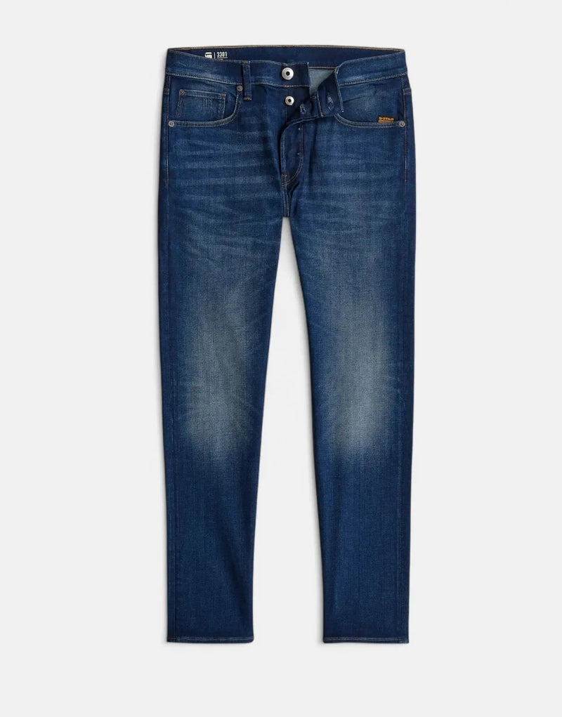 G-Star RAW 3301 Slim Fit Worker Jeans: Durable Stretch Denim, Classic 5-Pocket Style