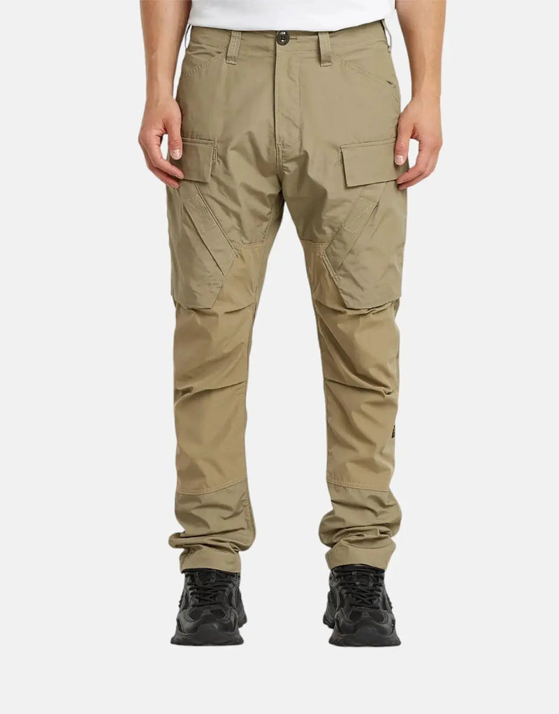 G-Star RAW Men's 3D Tapered Ensis Green Cargo Pants with Multi-Pockets