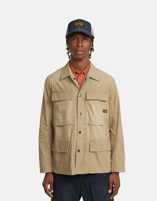 G-Star RAW Men's Toggee Overshirt: Urban Style, Four Pockets, Durable Denim