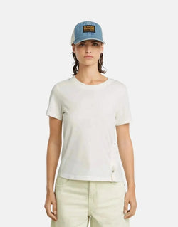 G-Star RAW Women's Organic Cotton Adjustable Slim Fit T-Shirt White