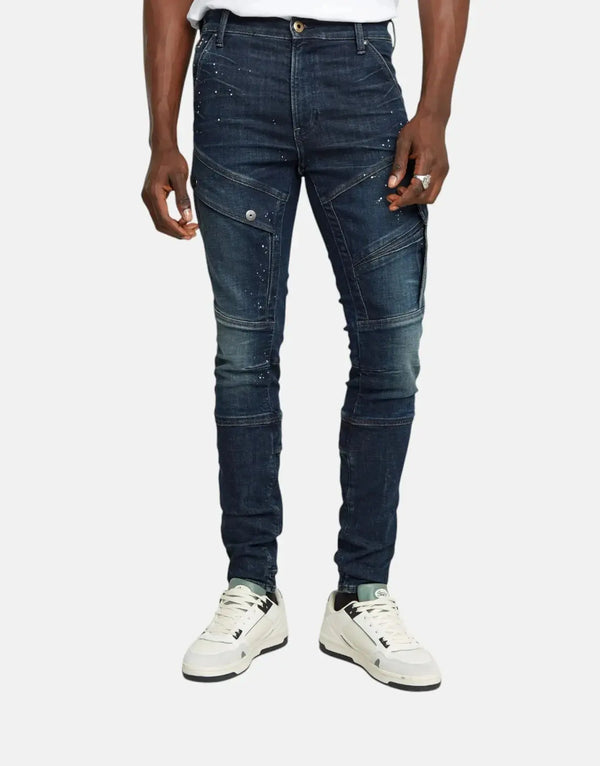 G-Star RAW Airblaze 3D Skinny Jeans: Cosmic Blue, Eco-Conscious Comfort