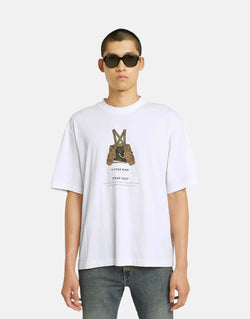 G-Star RAW Archive Print Boxy White Strap T-Shirt: Iconic Men's Cotton Tee