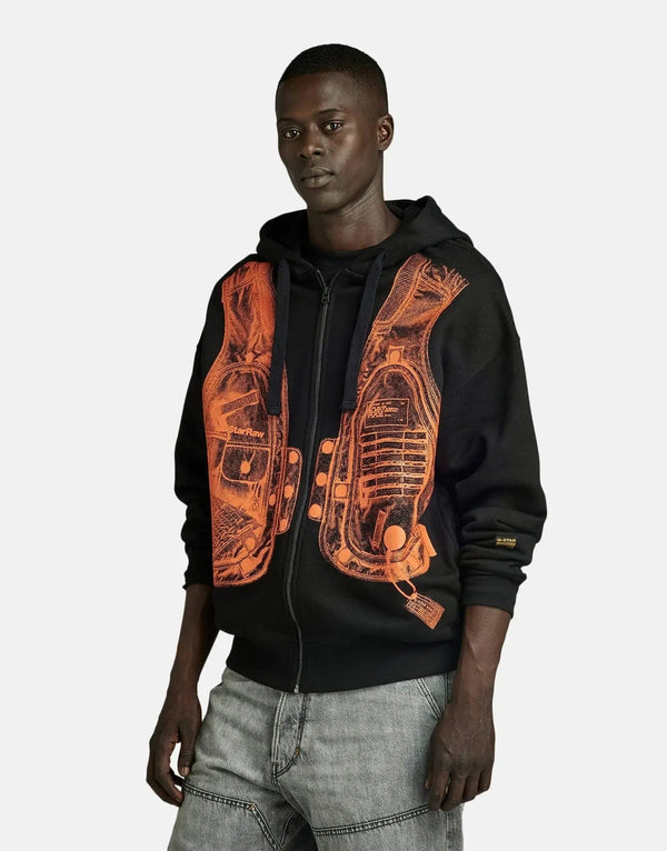G-Star RAW Archive Zip Through Sweatshirt: Organic Cotton, Relaxed Fit, Hooded Comfort