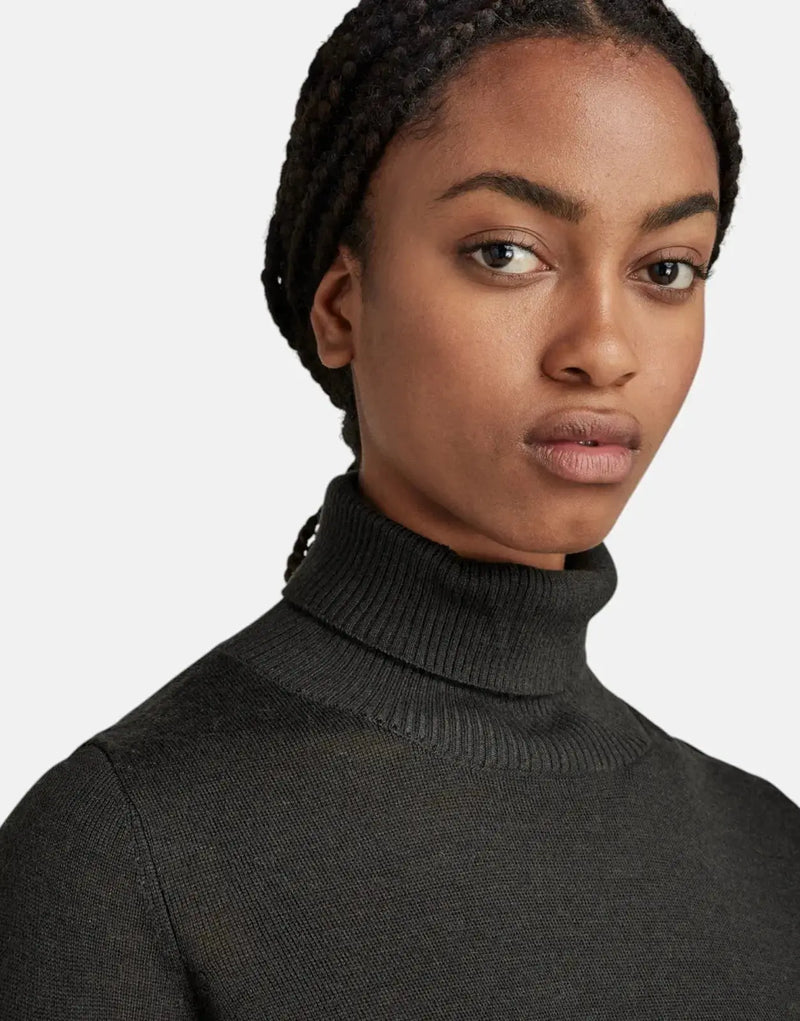 G-Star RAW Leyla Turtle Neck Knit Sweater - Warm Wool Blend Comfort