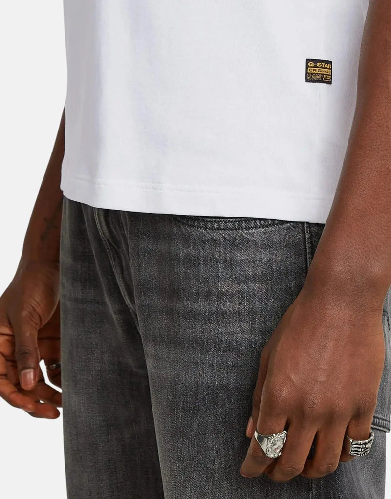 Premium G-Star RAW Back Arch Graphic T-Shirt - Organic Cotton White Tee