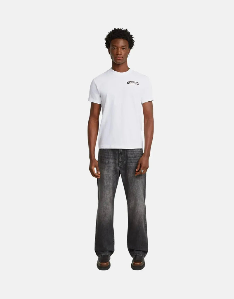 Premium G-Star RAW Back Arch Graphic T-Shirt - Organic Cotton White Tee