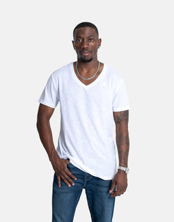 G-Star RAW Men's Premium V-Neck White T-Shirt 2-Pack - Ultimate Comfort