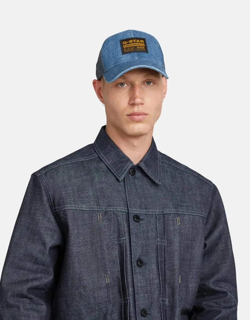 G-Star RAW Faded Ocean Baseball Trucker Cap - Adjustable Fit