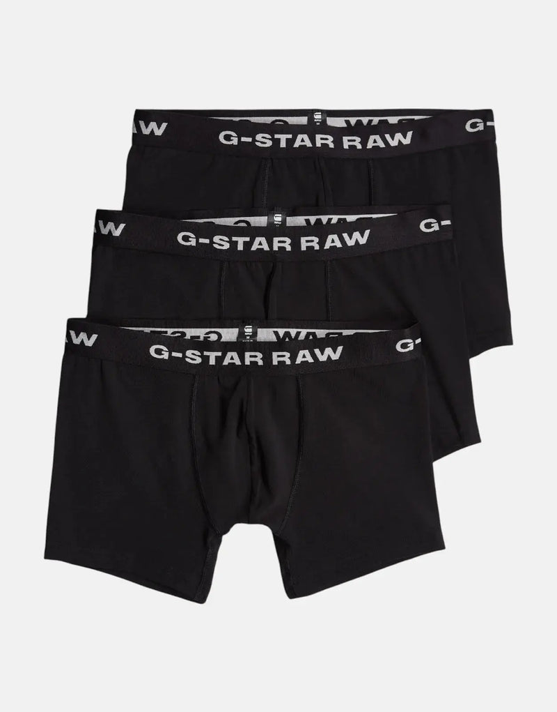 G-Star RAW Men's Organic Cotton Stretch Boxer Briefs 3-Pack with Logo Waistband