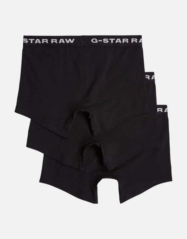 G-Star RAW Men's Organic Cotton Stretch Boxer Briefs 3-Pack with Logo Waistband