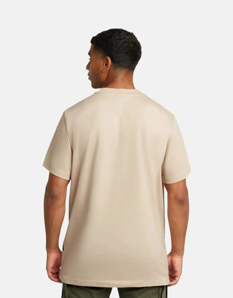 Premium G-Star RAW Men's Organic Cotton Loose Fit Graphic T-Shirt, Brick