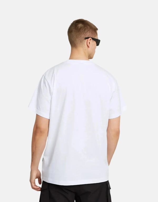 G-Star RAW Burger Box Rain Loose Fit Organic Cotton White Graphic Tee