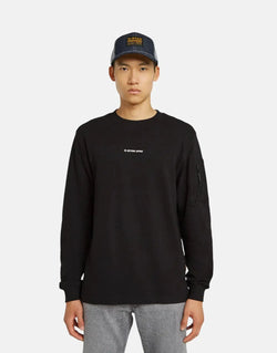 G-Star RAW Black Checquard Pocket Tweeter T-Shirt | Organic Cotton Comfort