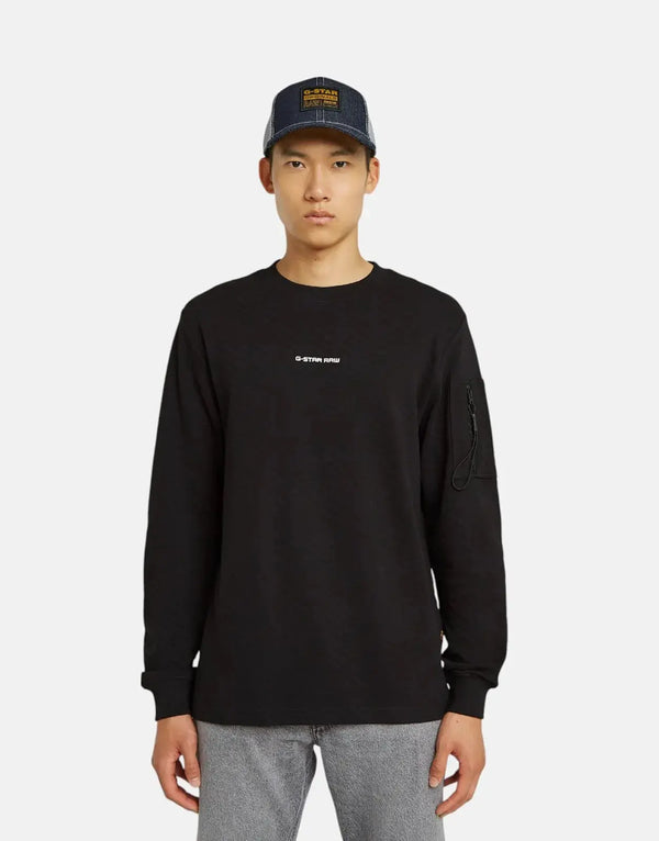 G-Star RAW Black Checquard Pocket Tweeter T-Shirt | Organic Cotton Comfort