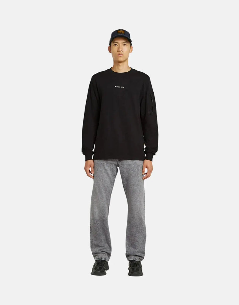 G-Star RAW Black Checquard Pocket Tweeter T-Shirt | Organic Cotton Comfort
