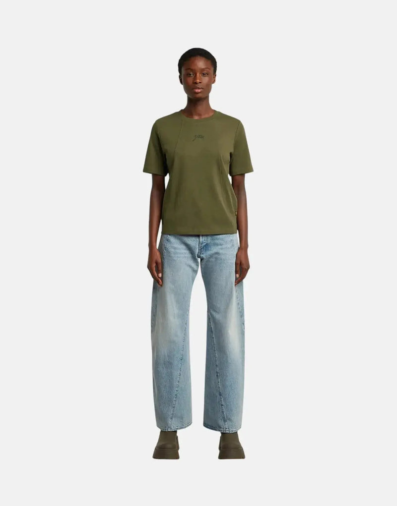 G-Star RAW Women's Contor 3D Wide Leg Sun Faded Denim Jeans