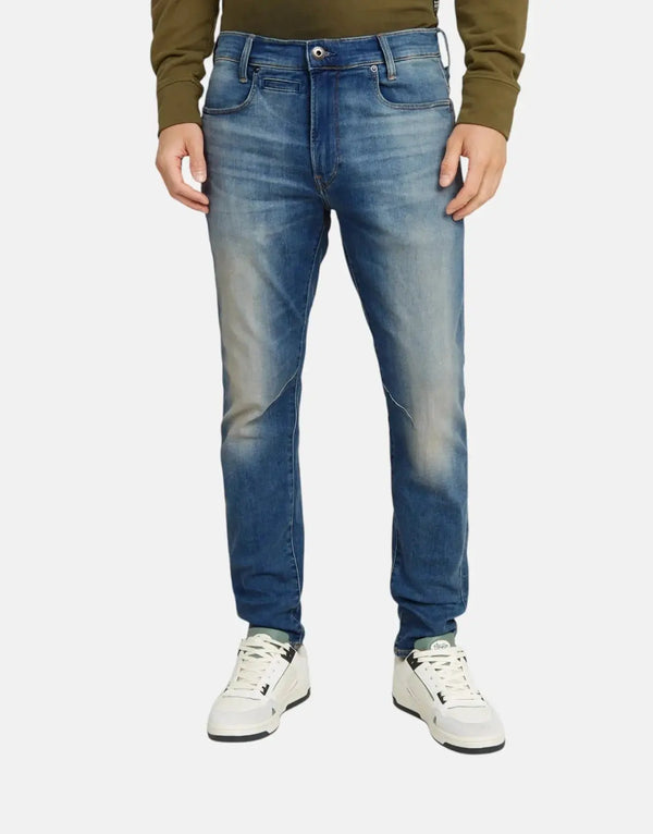 G-Star RAW D-Staq 3D Slim Fit Men's Jeans: Premium Stretch Denim, Medium Aged
