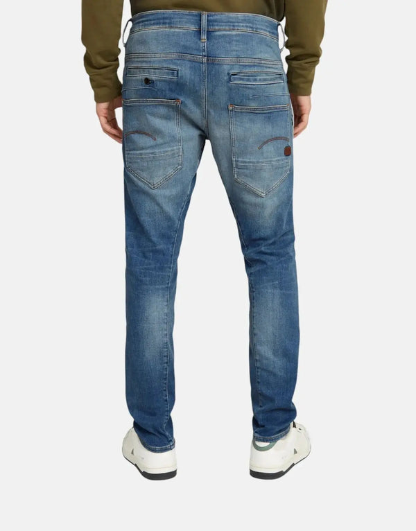 G-Star RAW D-Staq 3D Slim Fit Men's Jeans: Premium Stretch Denim, Medium Aged