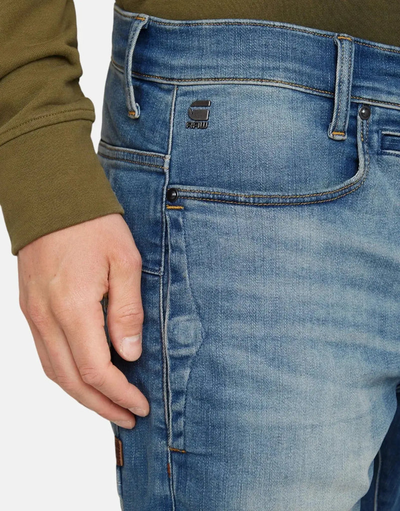 G-Star RAW D-Staq 3D Slim Fit Men's Jeans: Premium Stretch Denim, Medium Aged
