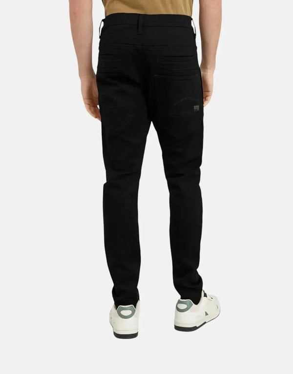 G-Star RAW D-Staq 3D Slim Pitch Black Jeans: Stretch Denim, 9 Pockets