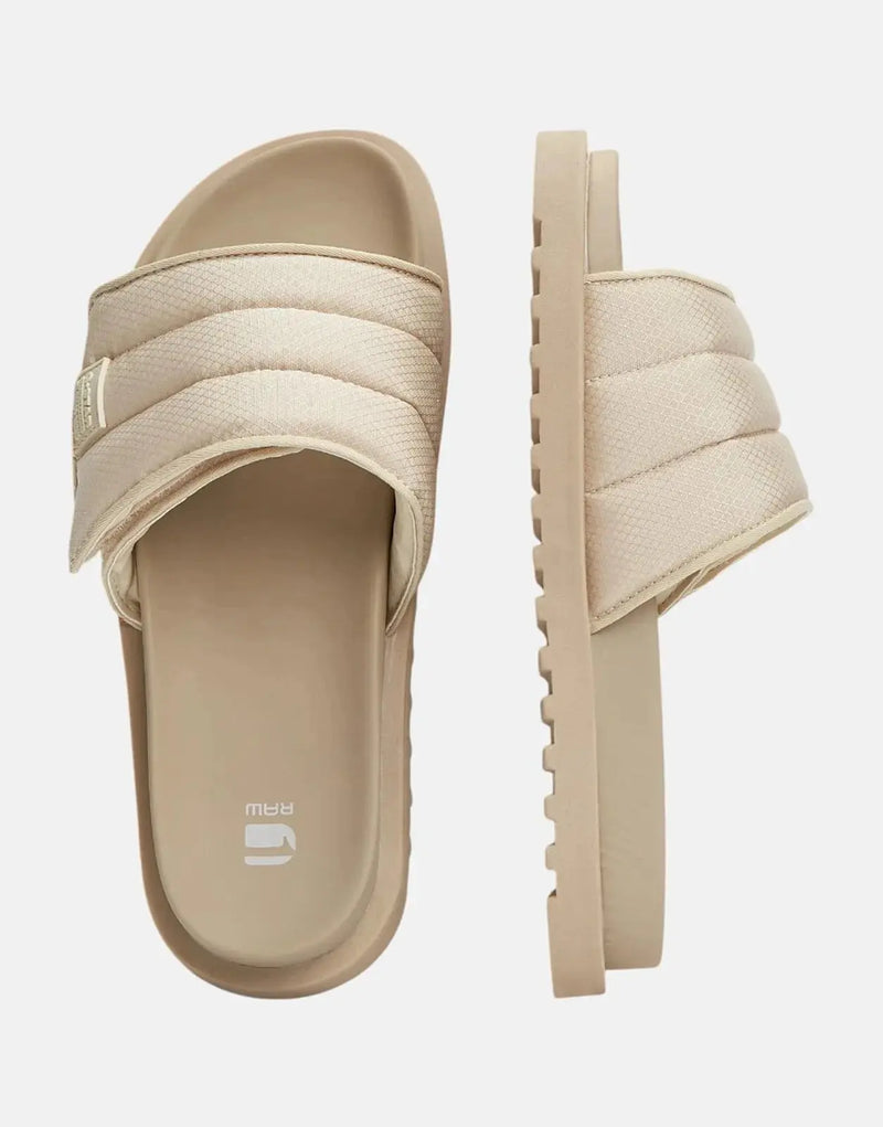 G-Star RAW Diesem II Women's Slide Sandals - Comfortable Off-White Sand
