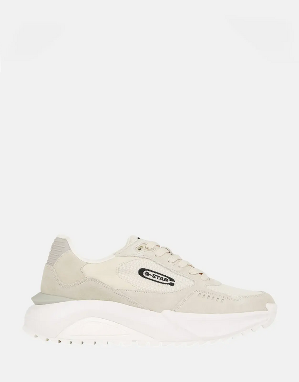 G-Star RAW Duko Basic White Off-White Sneakers: Durable Leather Textile Comfort Footwear