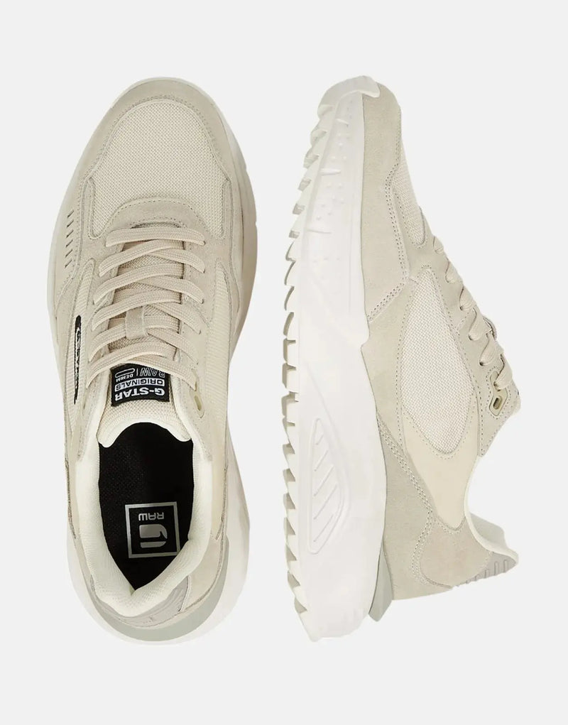 G-Star RAW Duko Basic White Off-White Sneakers: Durable Leather Textile Comfort Footwear