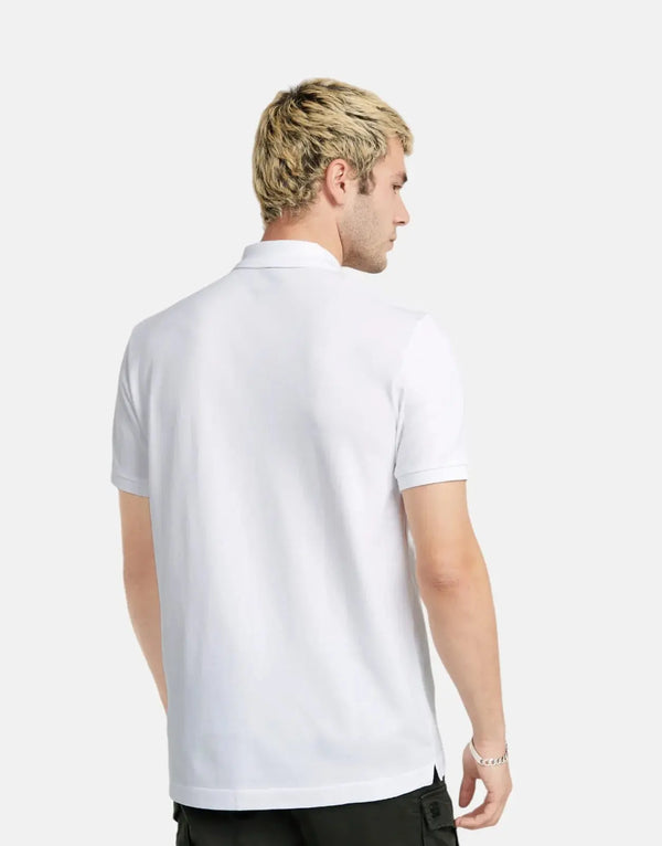 G-Star RAW Dunda Men's White Polo Shirt - Stretch Organic Cotton Pique