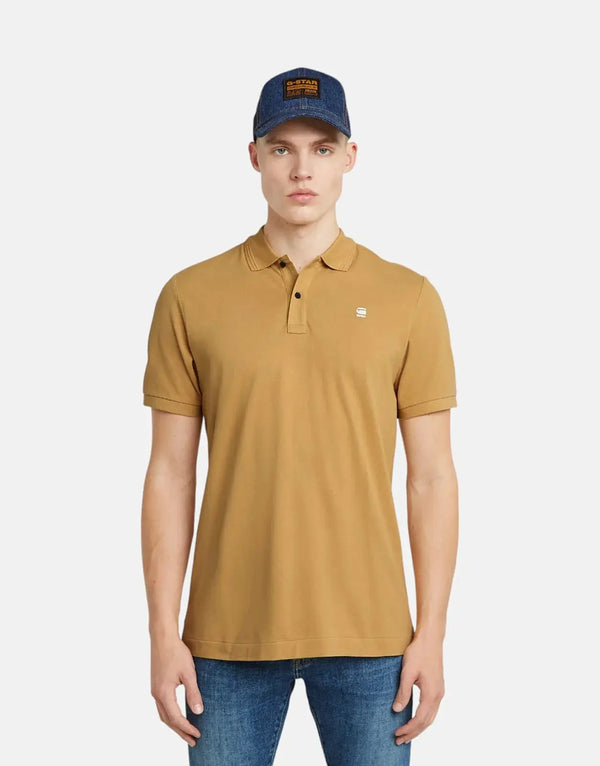 G-Star RAW Men's Dunda Slim Inca Polo Shirt - Premium Yellow Style