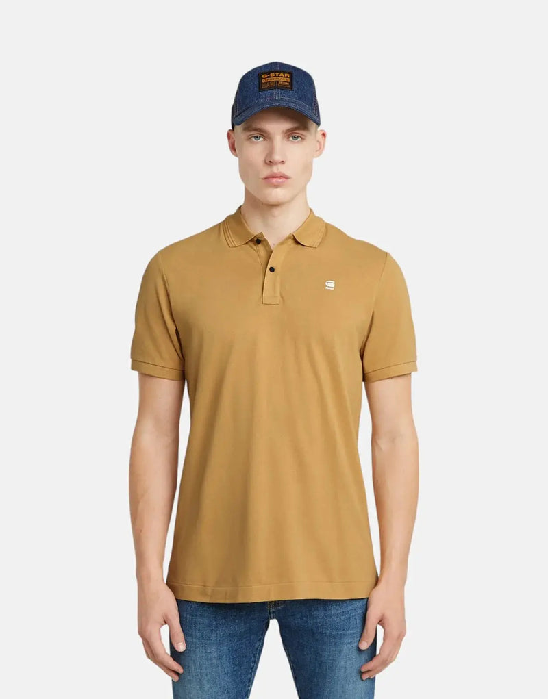 G-Star RAW Men's Dunda Slim Inca Polo Shirt - Premium Yellow Style