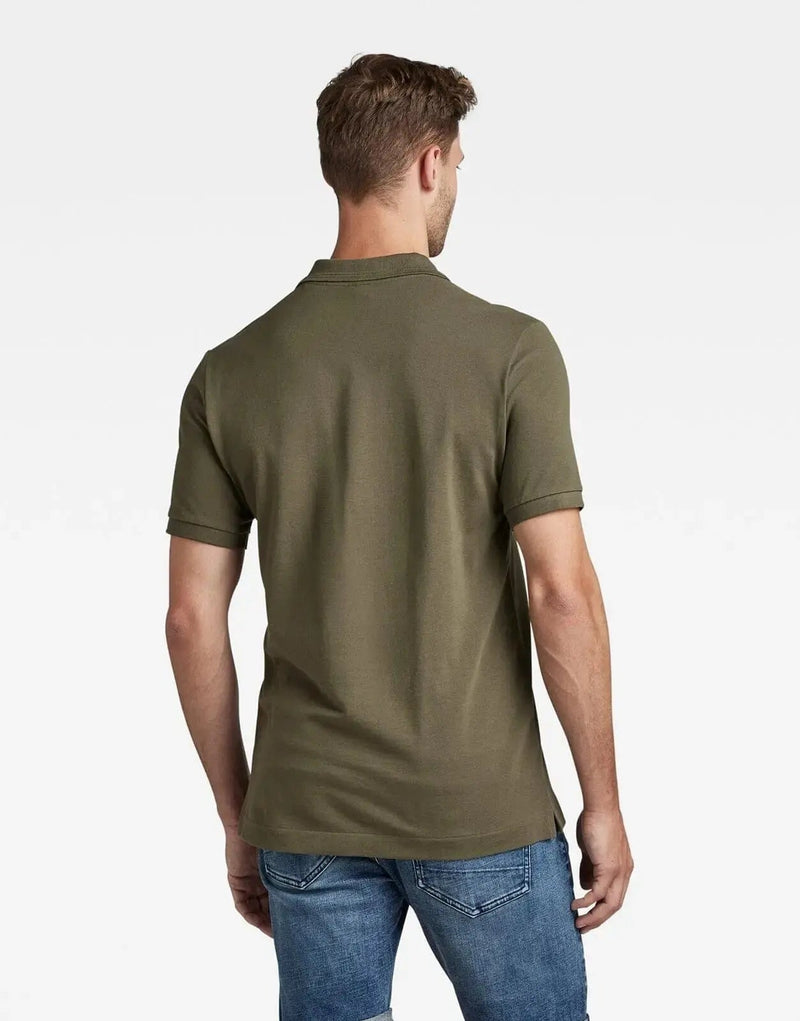 G-Star RAW Dunda Slim Fit Organic Cotton Polo Shirt - Sustainable Style
